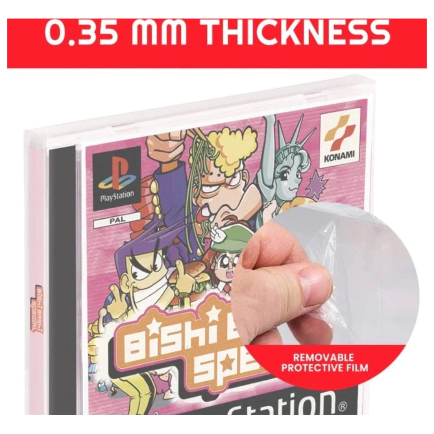 PET Protektory 25-balenie pre hry PS1/Single CD/Dreamcast (Jewel Case) produktová fotografia