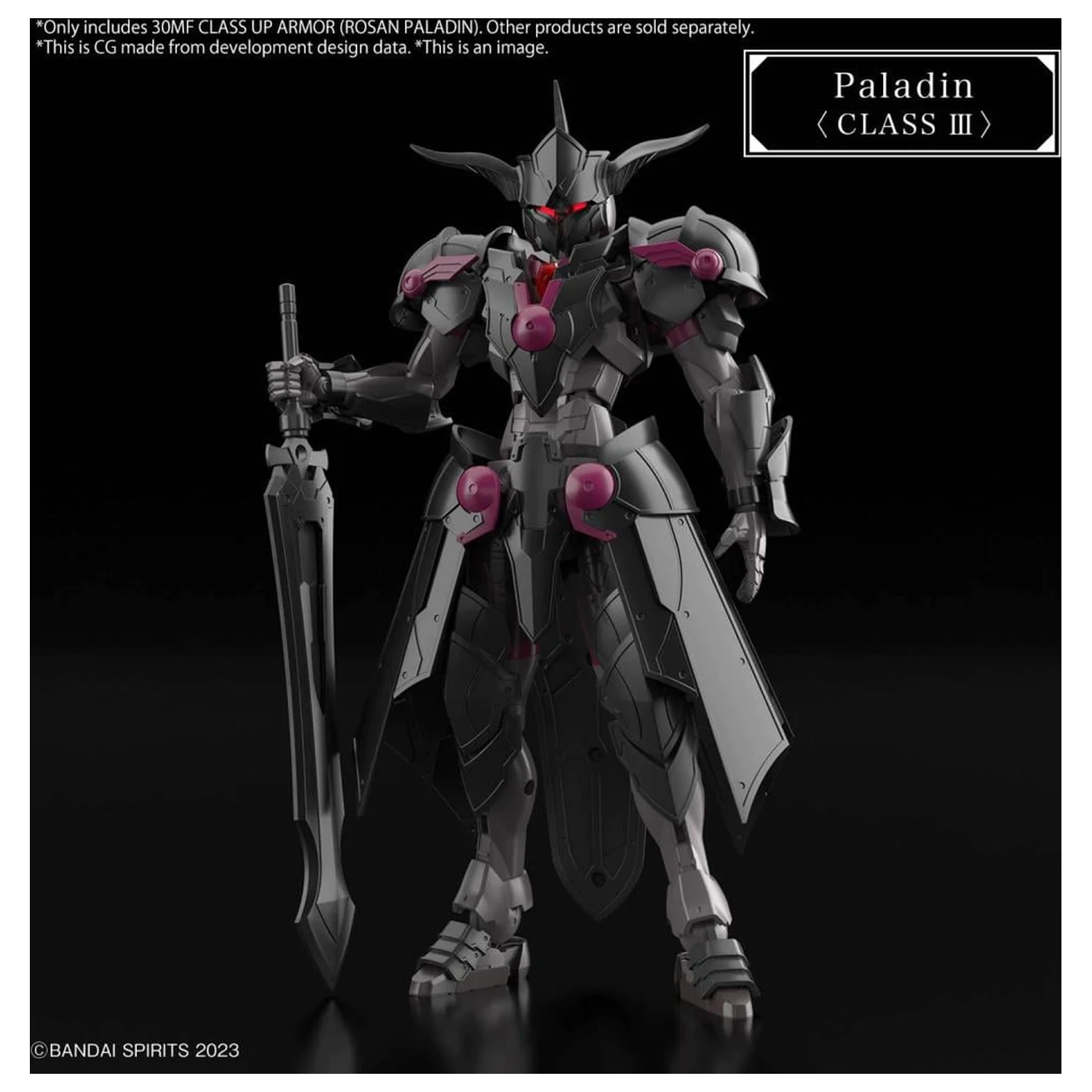 30MF Class Up Armor (Rosan Paladin) Modelárska stavebnica produktová fotografia