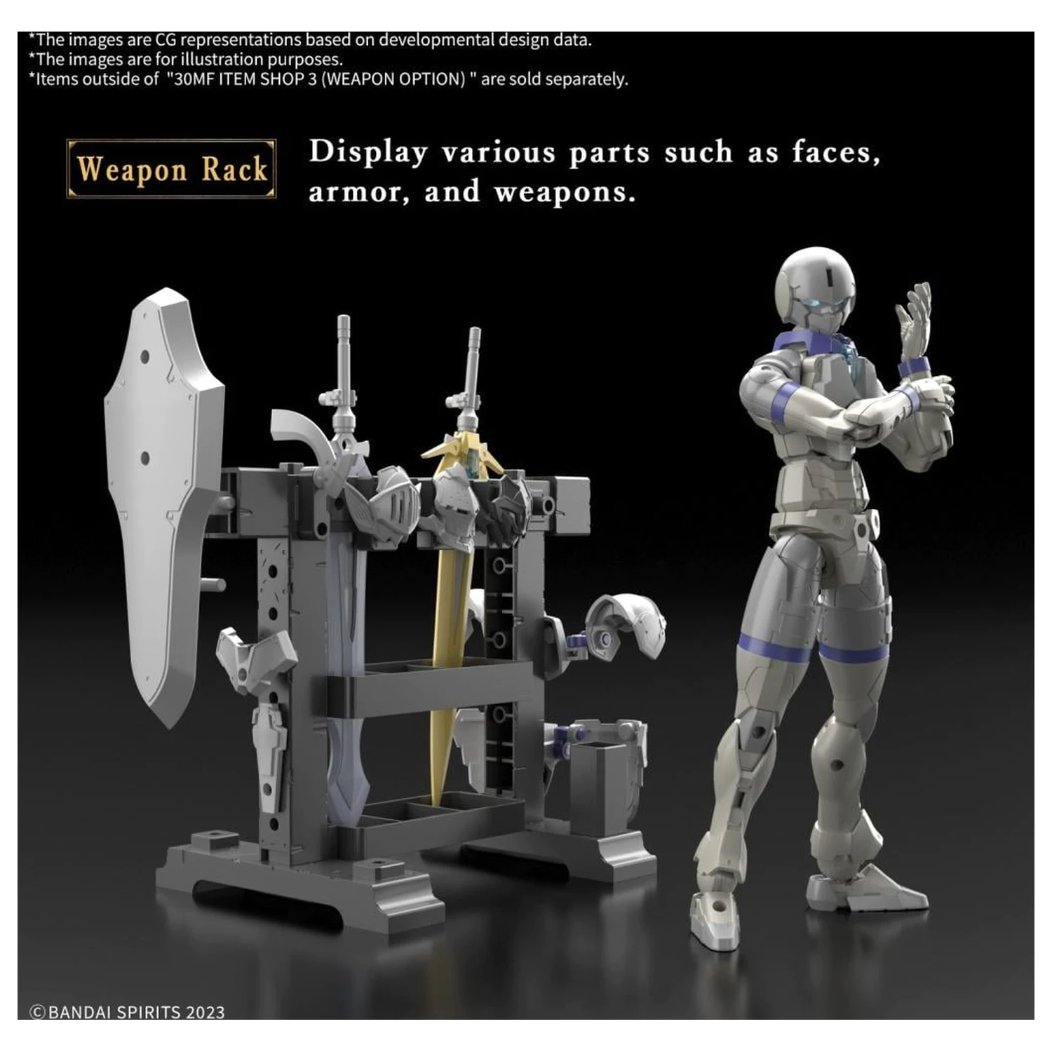 30MF Item Shop 3 (Možnosť Zbraň) Model Kit produktová fotografia