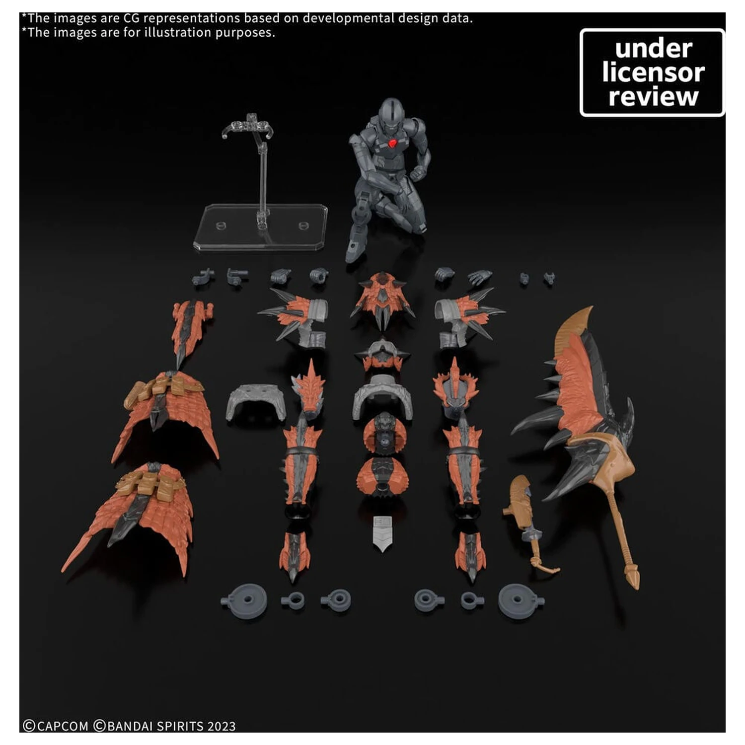 30MF Monster Hunter Wilds Rathalos vybavenie Rathalos séria príslušenstva Set 30 Minutes Fantasy produktová fotografia