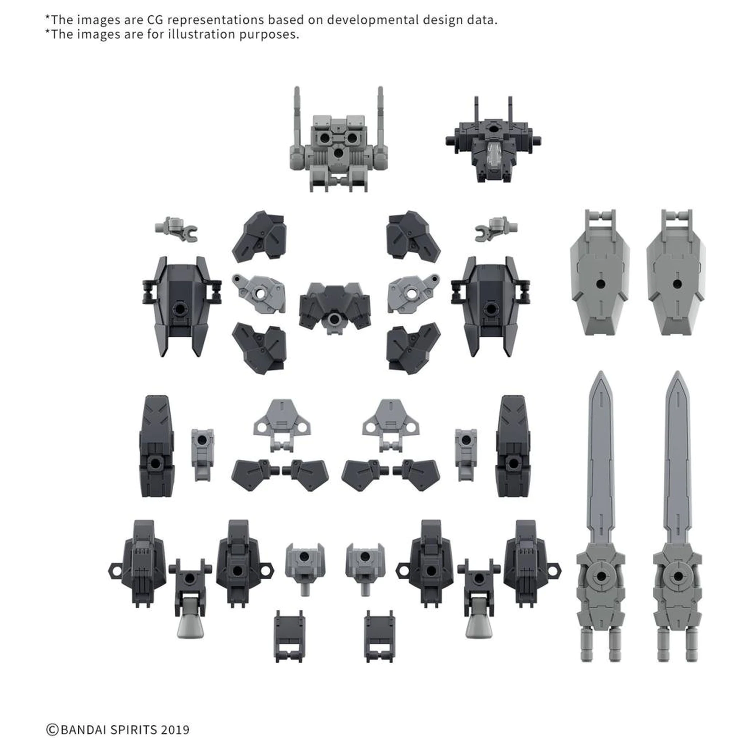 30MM 1/144 Súprava voliteľných dielov 20 (Full Armor Unit 1) Model Kit produktová fotografia