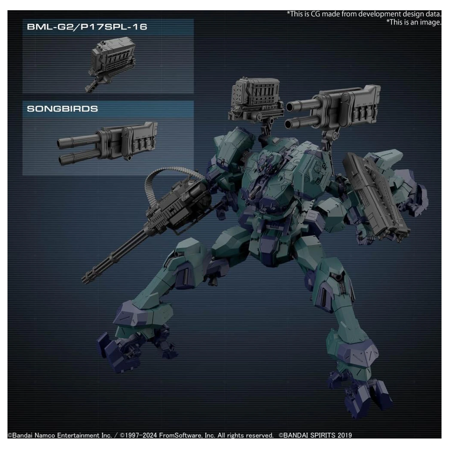 30MM Armored Core VI BD-011 Melander Liger Tail model súprava produktová fotografia