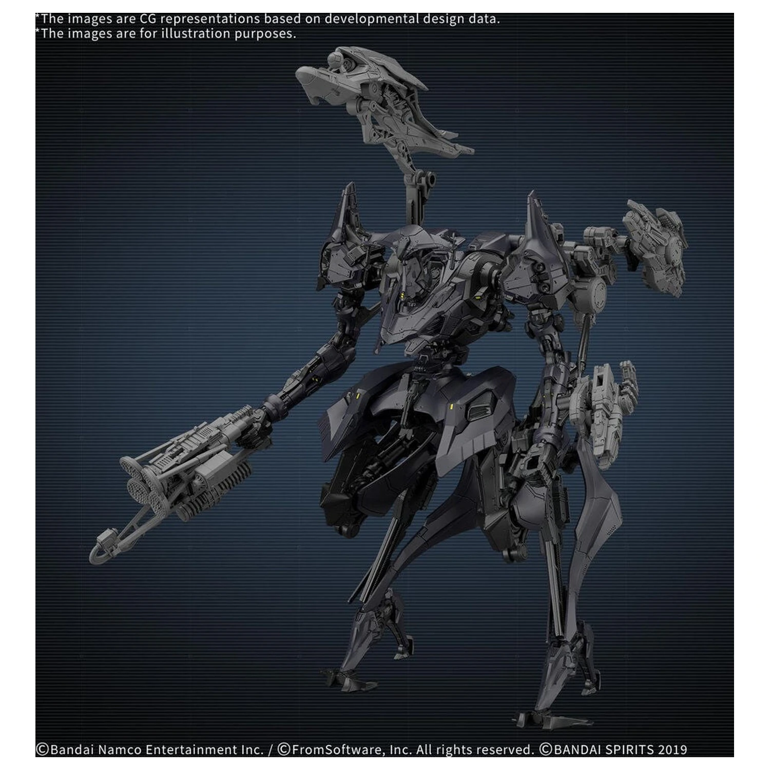 30MM Armored Core VI Fires Of Rubicon Schneider Nachtreiher 40E Dual Nature Model Kit základná figúrka produktová fotografia