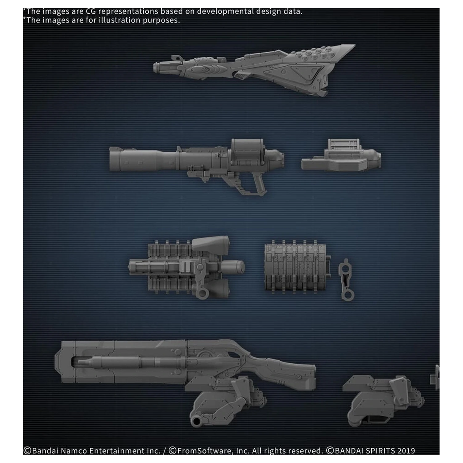 30MM súprava voliteľných dielov Armored Core VI Fires Of Rubicon Weapon Set 09 Súprava príslušenstva produktová fotografia