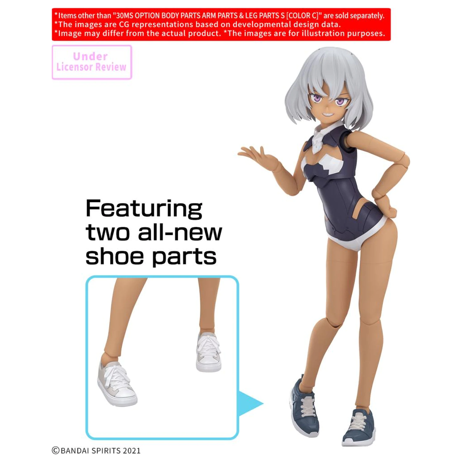 30MS Option Body Parts diely na ruky a diely na nohy S (Color C) Model Kit príslušenstvo balenie produktová fotografia