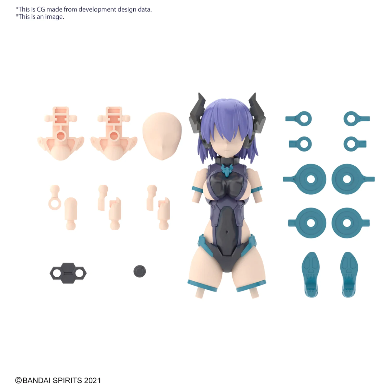 30MS Súprava voliteľných dielov 7 (Evil Costume) „Color A“ Model Kit produktová fotografia