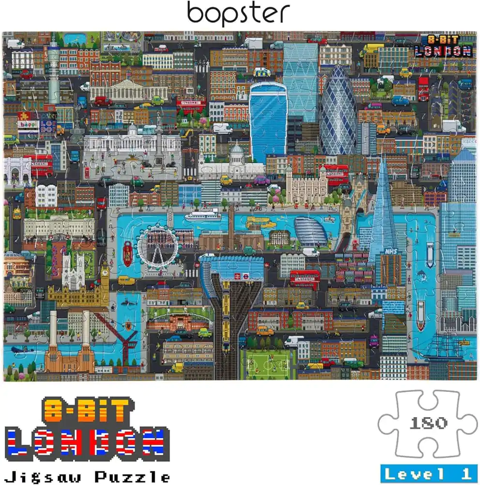 8-Bit Pixel Puzzle London Level 1 180 dielikov produktová fotografia