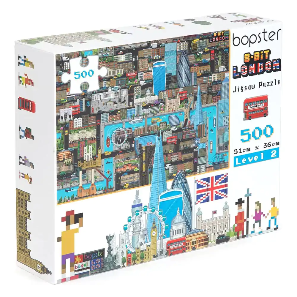 8-Bit Pixel Puzzle London Level 2 500 dielikov produktová fotografia