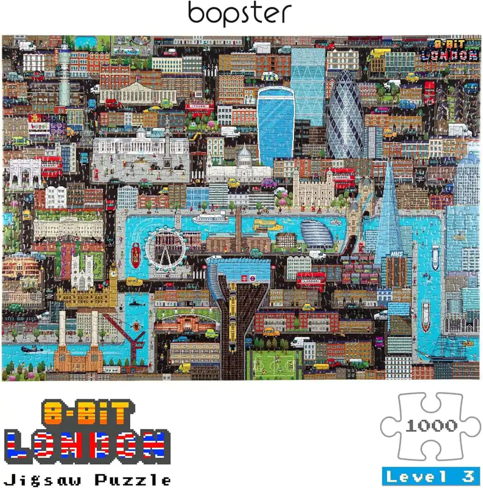 8-Bit Pixel Puzzle London Level 3 1000 dielikov produktová fotografia