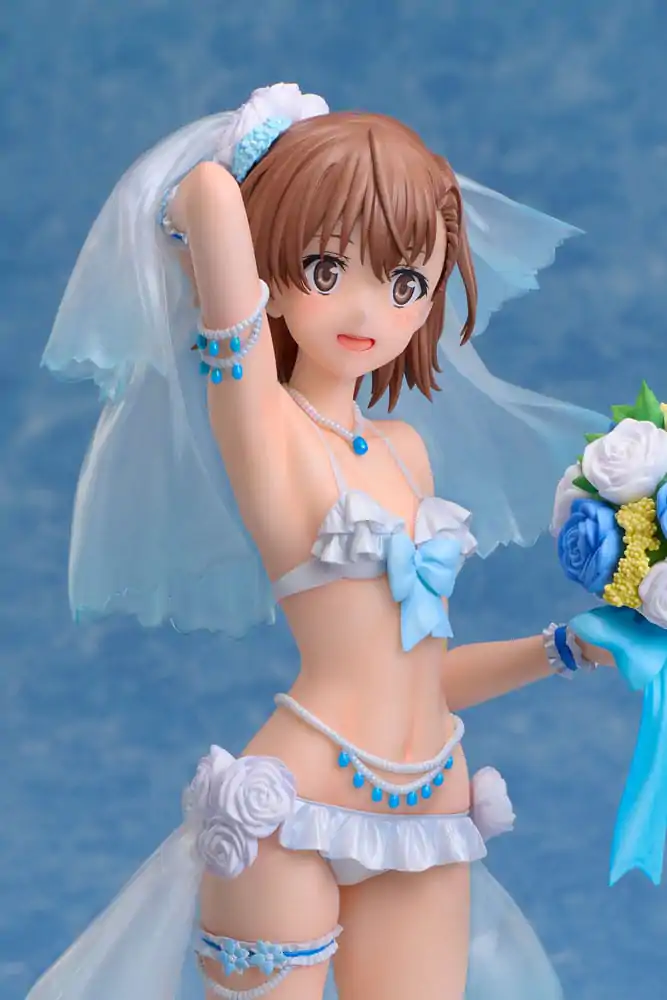 A Certain Scientific Railgun T PVC Socha 1/7 Mikoto Misaka Wedding Swimsuit Ver. 25 cm produktová fotografia