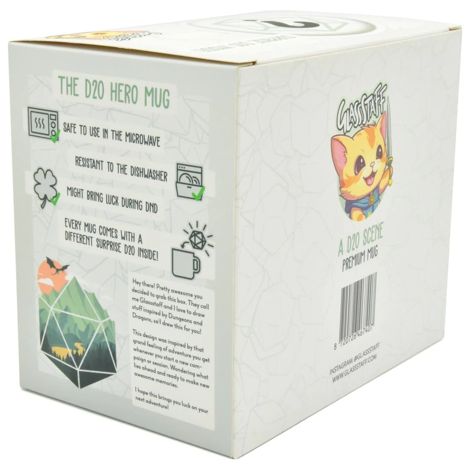 D20 Scene Gift Set hrnček a kocky produktová fotografia