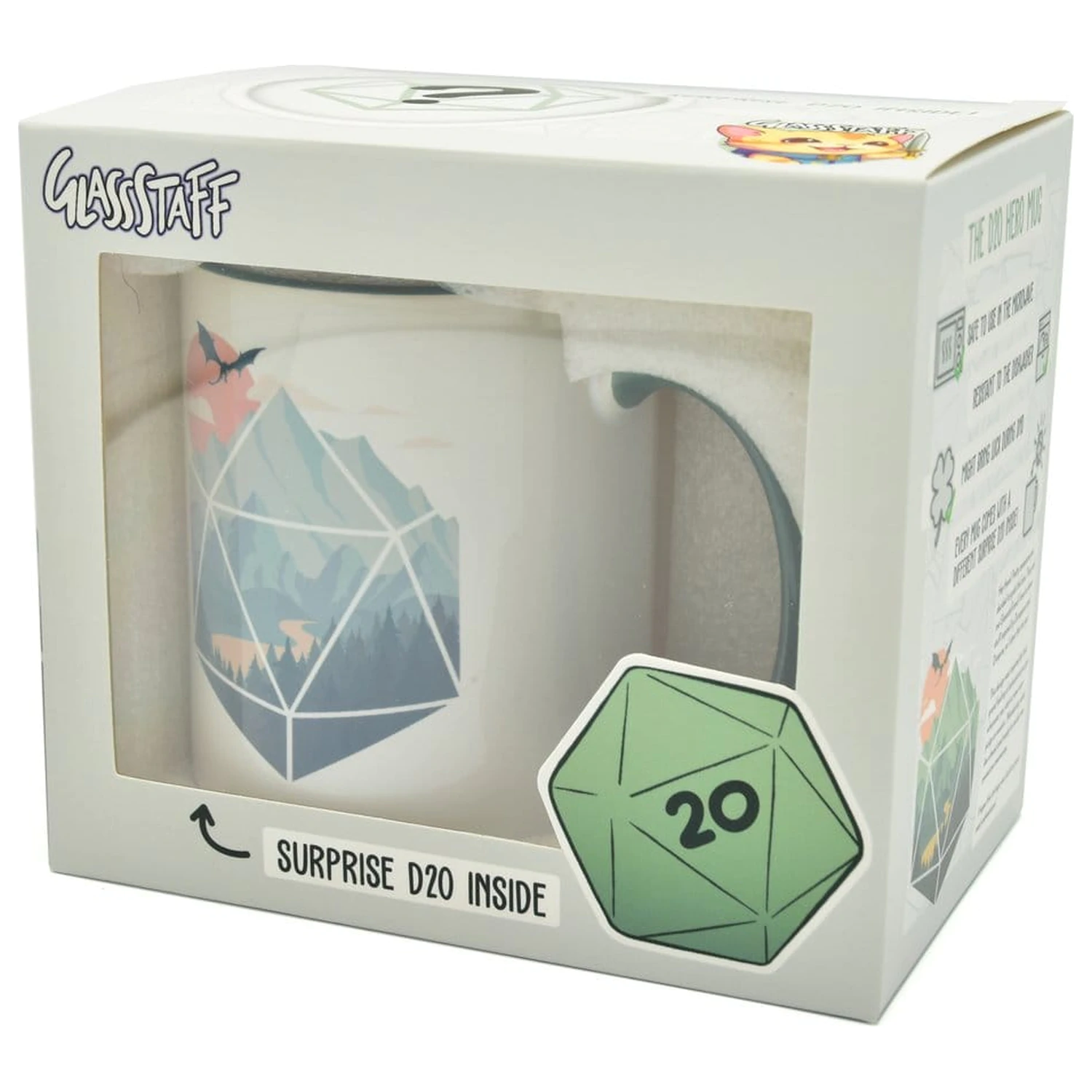 D20 Scene Gift Set hrnček a kocky produktová fotografia