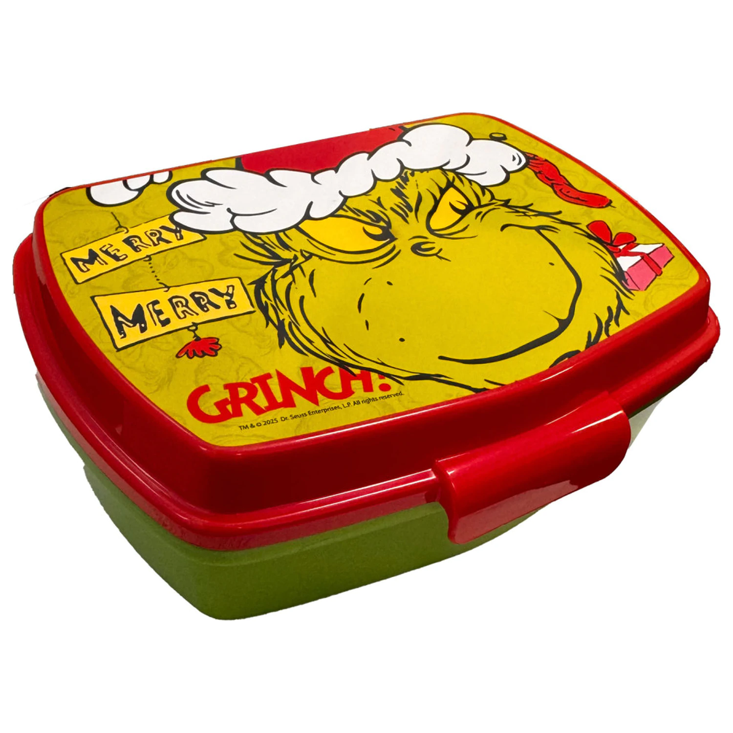 The Grinch Christmas Mischief funny plastová krabička na sendvič produktová fotografia