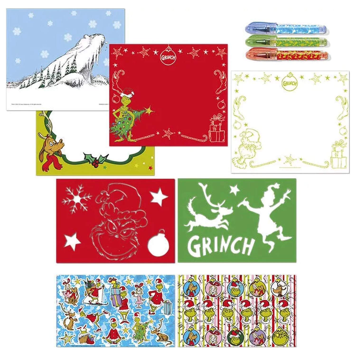 The Grinch Dr. Seuss súprava aktivít produktová fotografia