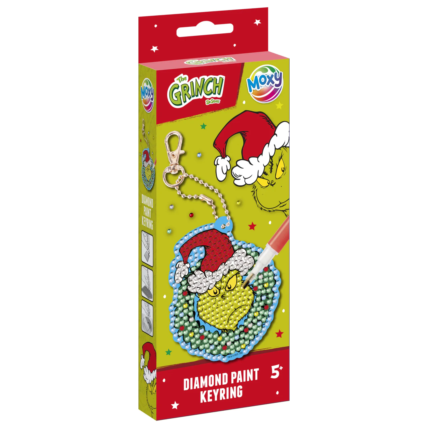 The Grinch Dr Seuss Diamond Dotz sada na výrobu príveskov na kľúče produktová fotografia