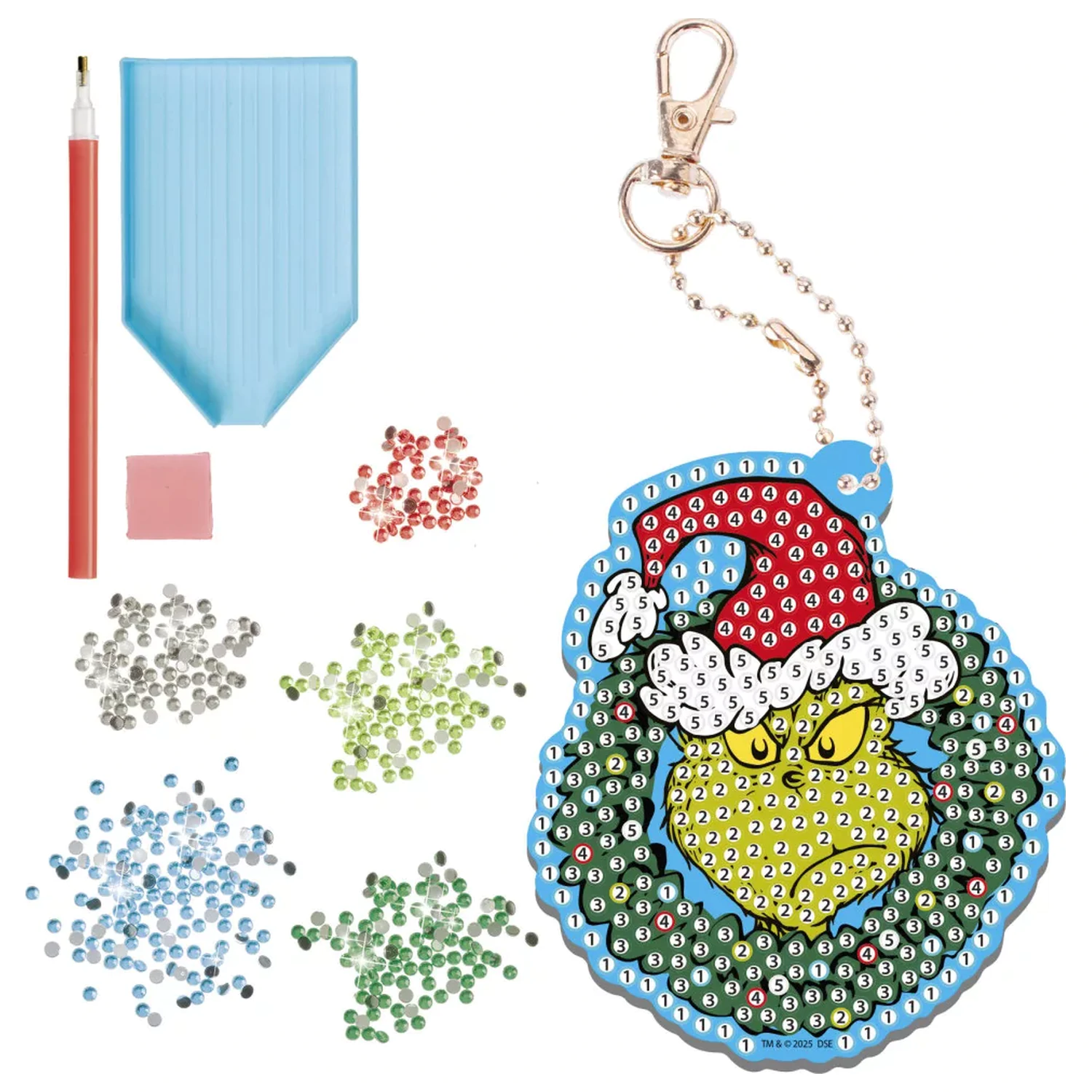 The Grinch Dr Seuss Diamond Dotz sada na výrobu príveskov na kľúče produktová fotografia
