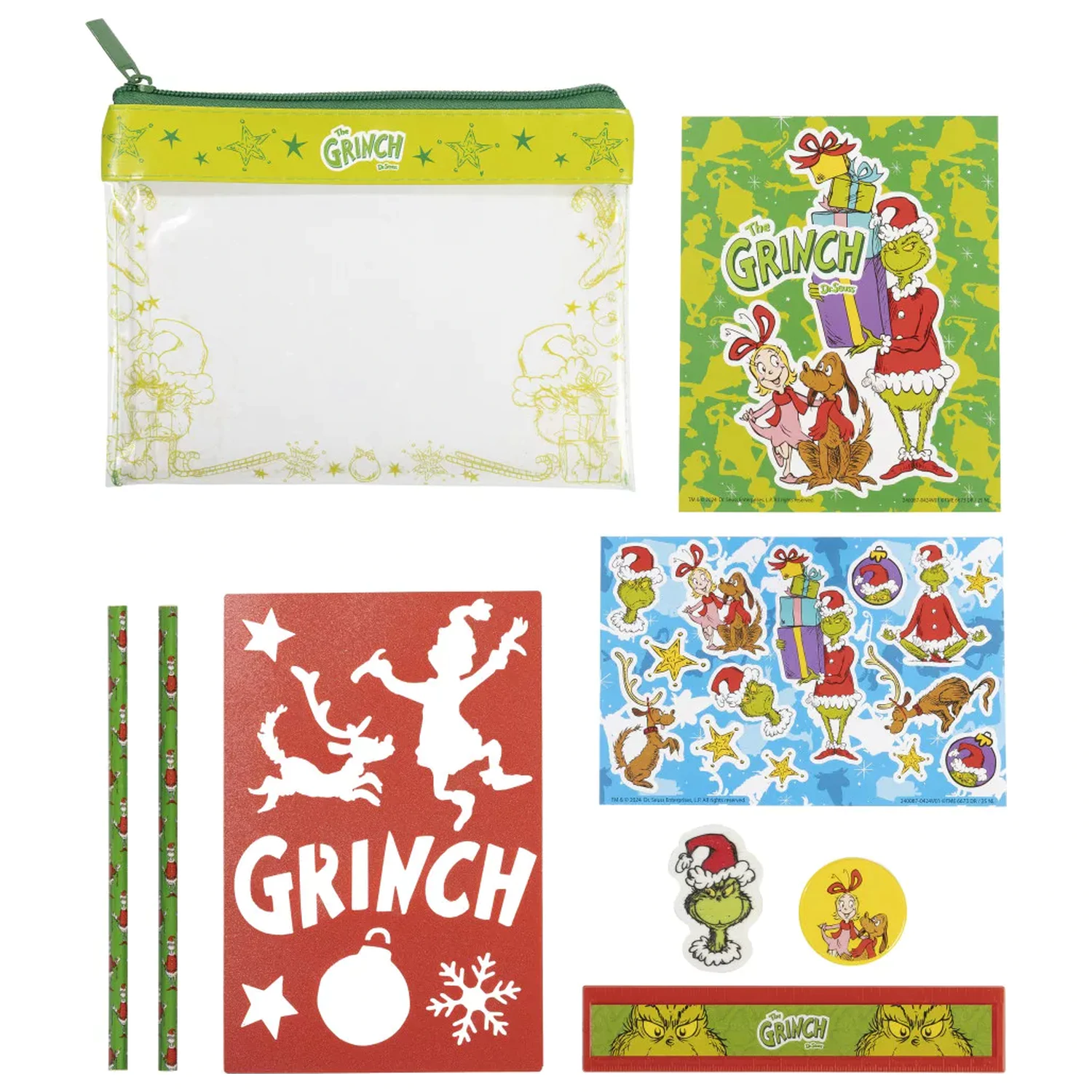 The Grinch Dr. Seuss súprava písacích potrieb 9 kusov produktová fotografia