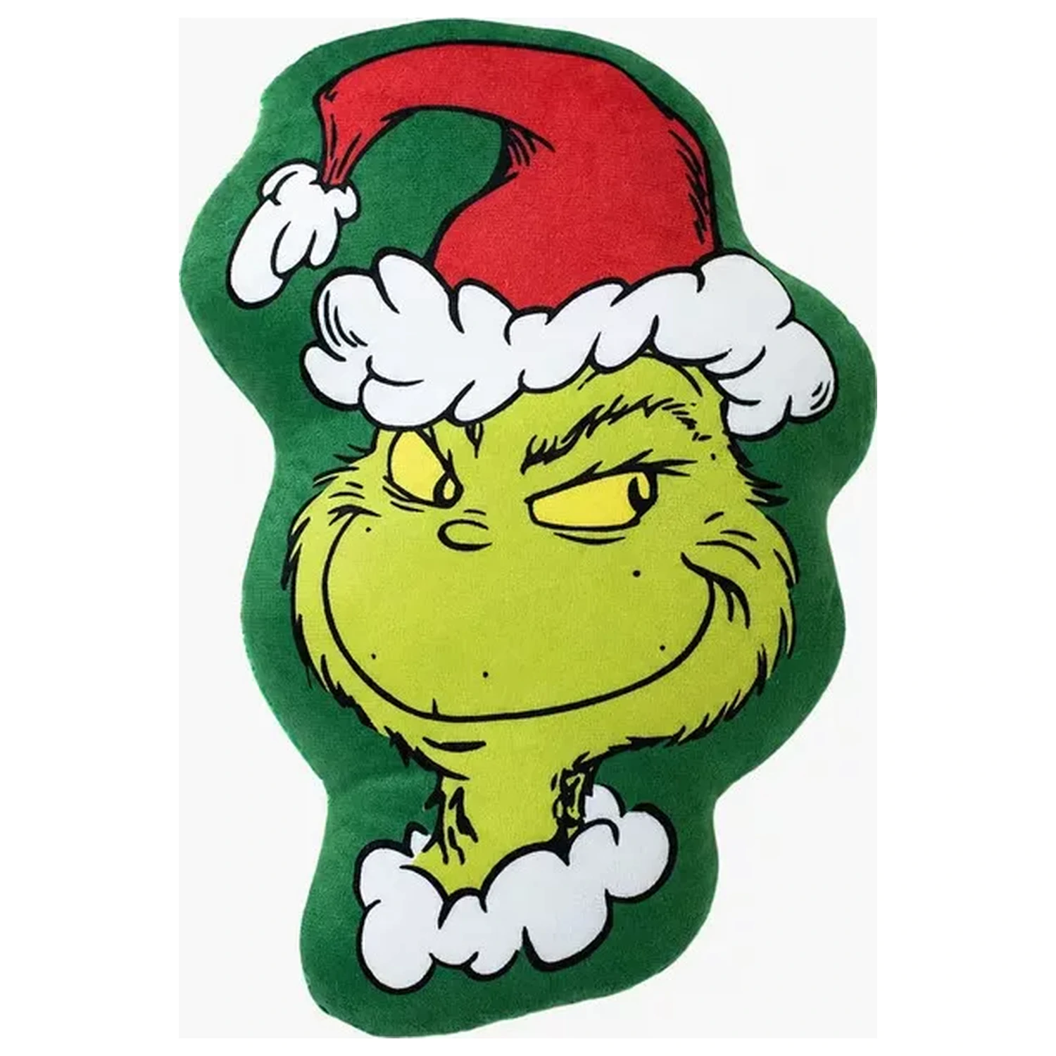 The Grinch Green Smile Tvarovaný vankúš, dekoratívny vankúš 36x23 cm produktová fotografia