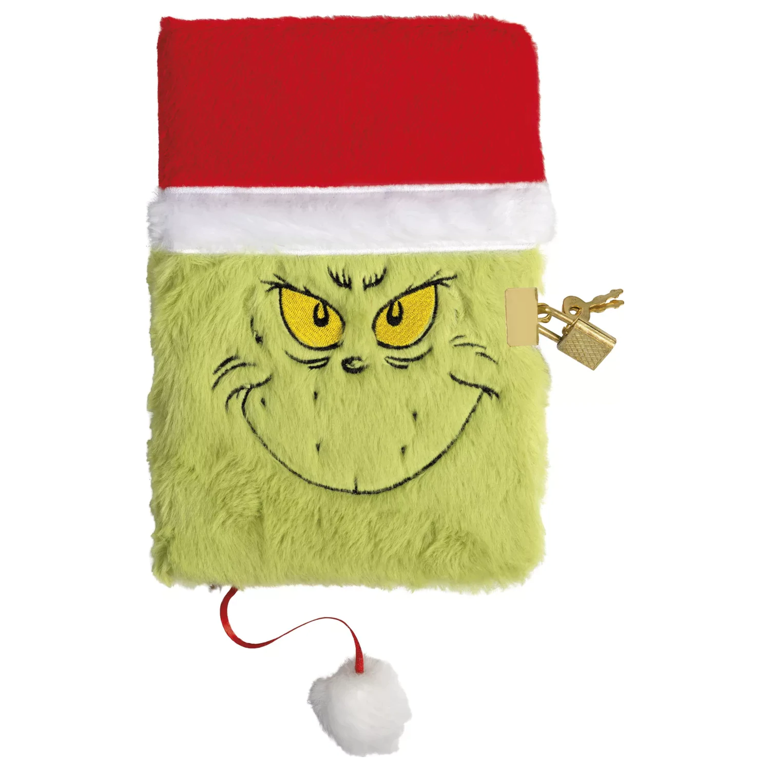 The Grinch Smile Plyšový A5 Diár so zámkom produktová fotografia