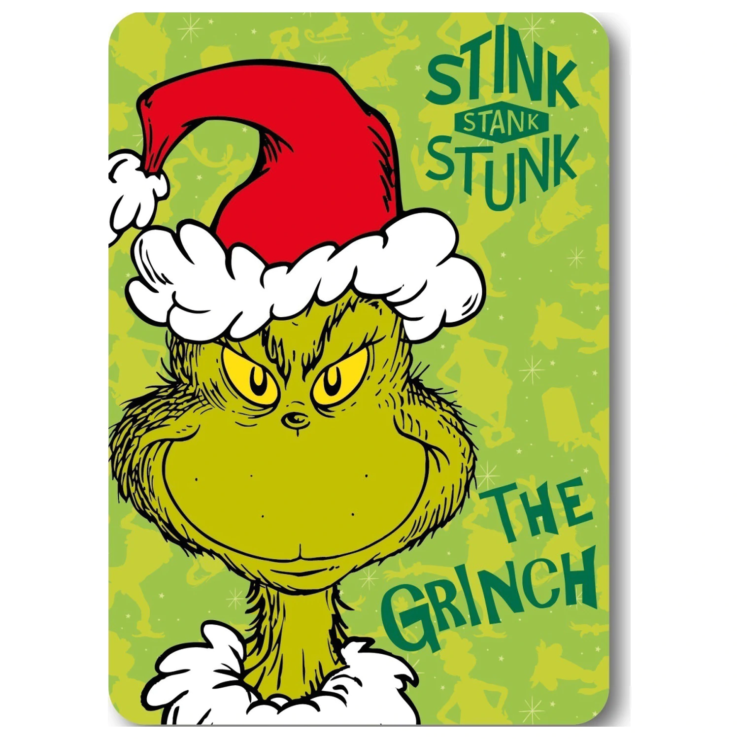 The Grinch Stink Christmas flísová deka produktová fotografia