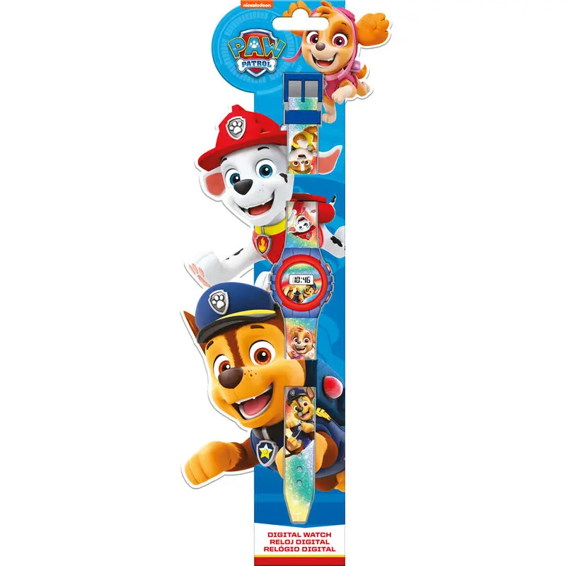 Paw Patrol digitálne hodinky produktová fotografia