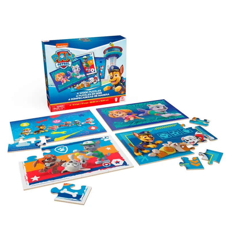 Paw Patrol progresive drevené puzzle 12-16-20-24 kusov termékfotó