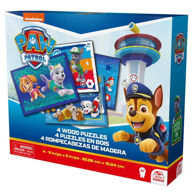 Paw Patrol progresive drevené puzzle 12-16-20-24 kusov termékfotó