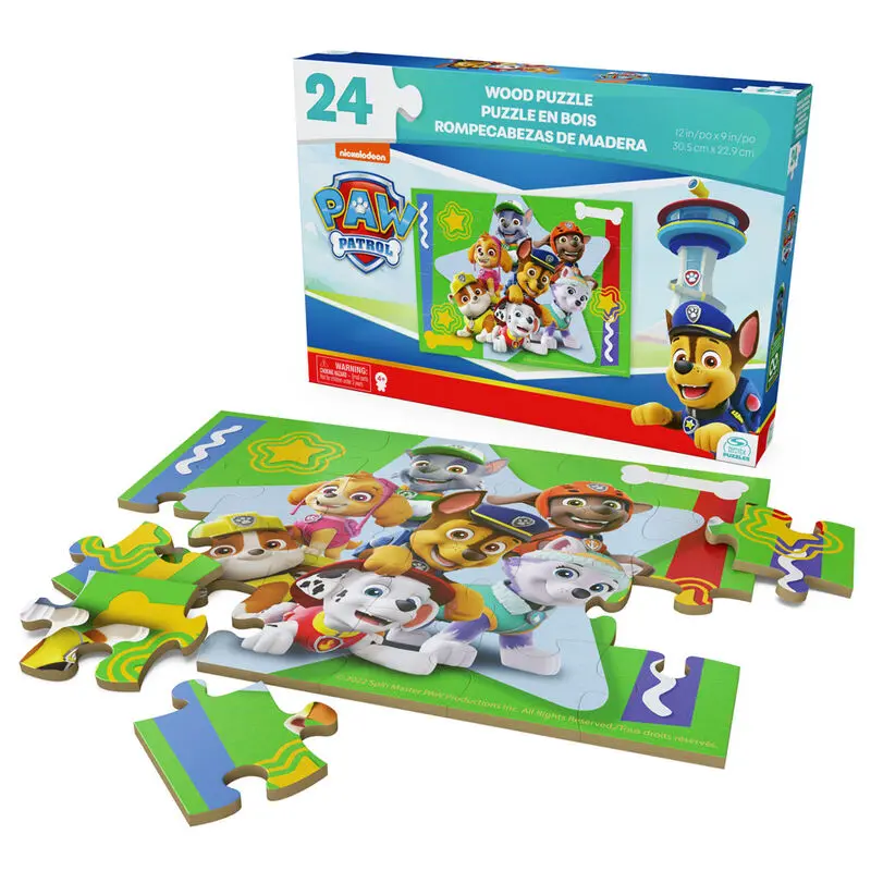 Paw Patrol drevený puzzle 24ks termékfotó