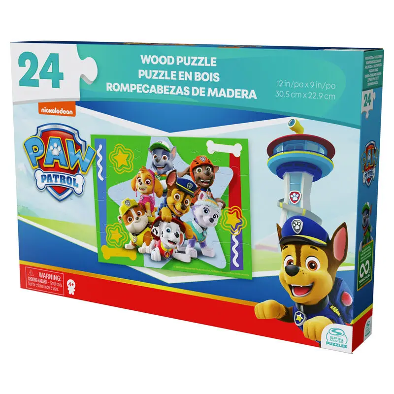 Paw Patrol drevený puzzle 24ks termékfotó