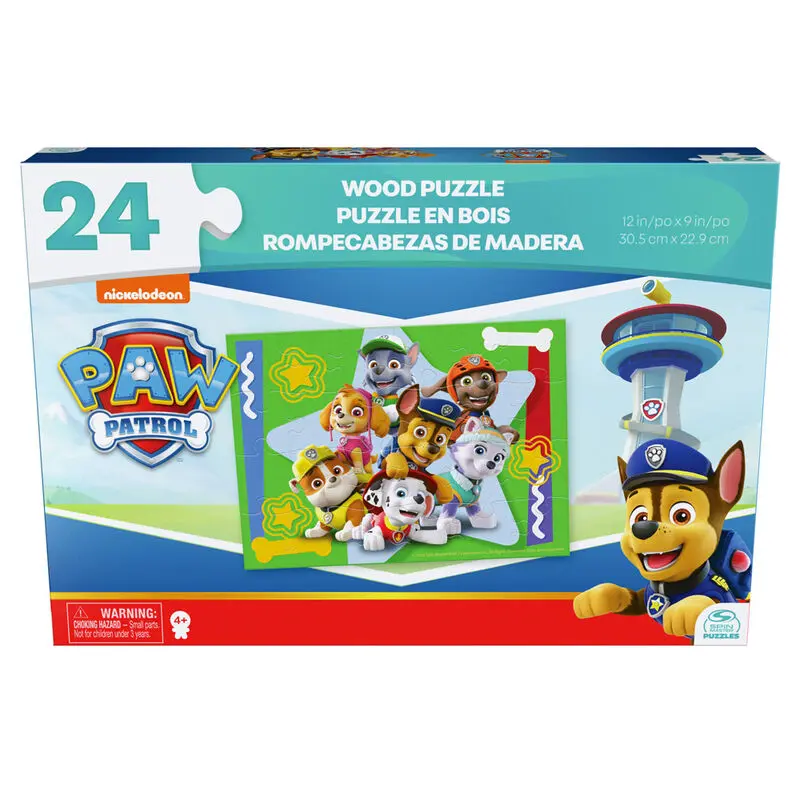 Paw Patrol drevený puzzle 24ks termékfotó