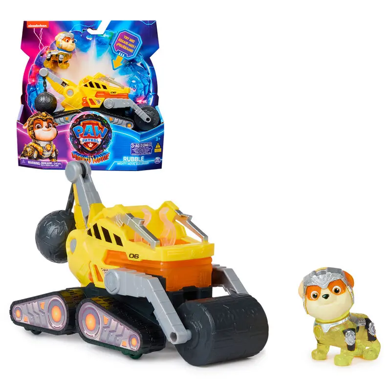 Paw Patrol Mighty Movie Rubble vozidlo produktová fotografia