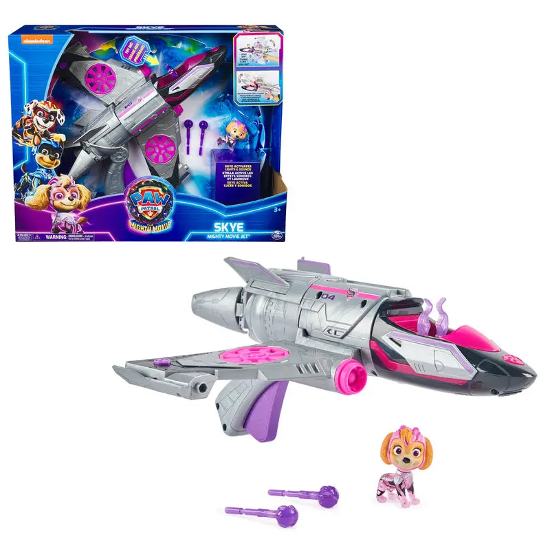 Paw Patrol Mighty Movie Skye deluxe vozidlo produktová fotografia