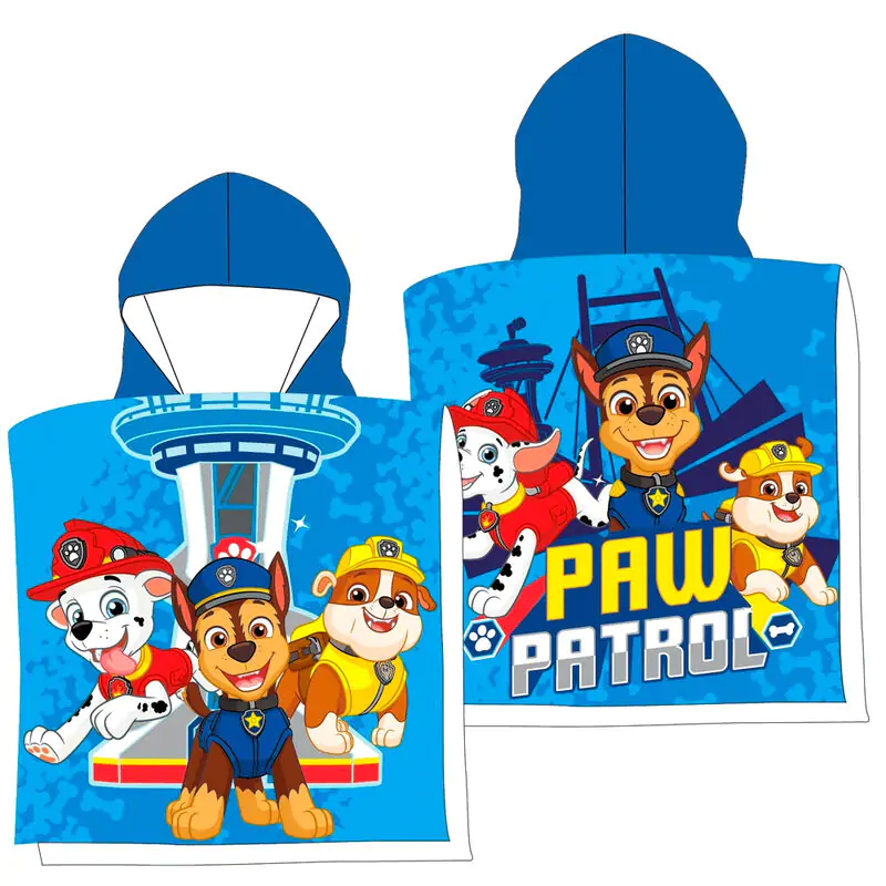 Paw Patrol bavlnená plážová osuška v pončovej podobe termékfotó