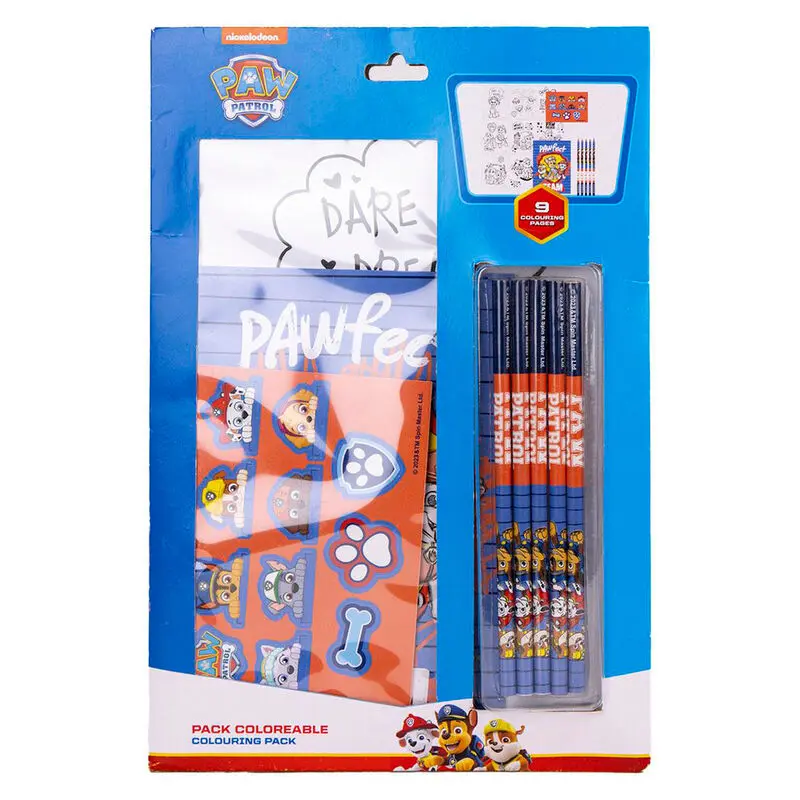 Paw Patrol omaľovánka, papiernictvo sada produktová fotografia