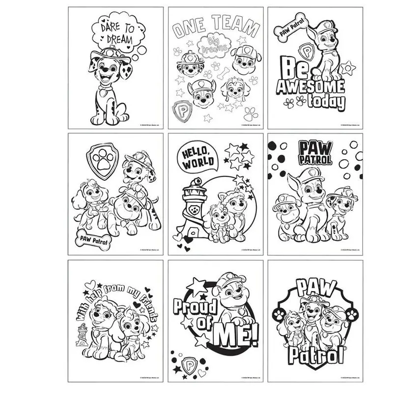 Paw Patrol omaľovánka, papiernictvo sada produktová fotografia