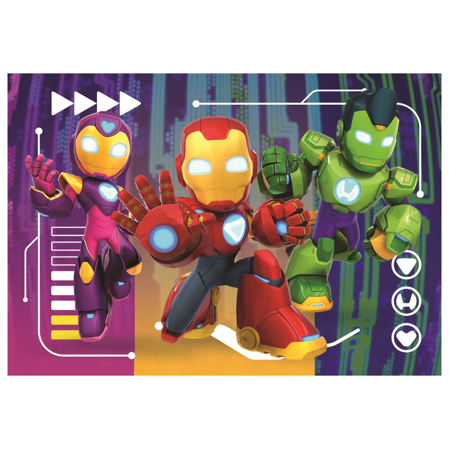Iron Man a jeho super tím hotové 60-dielne puzzle produktová fotografia