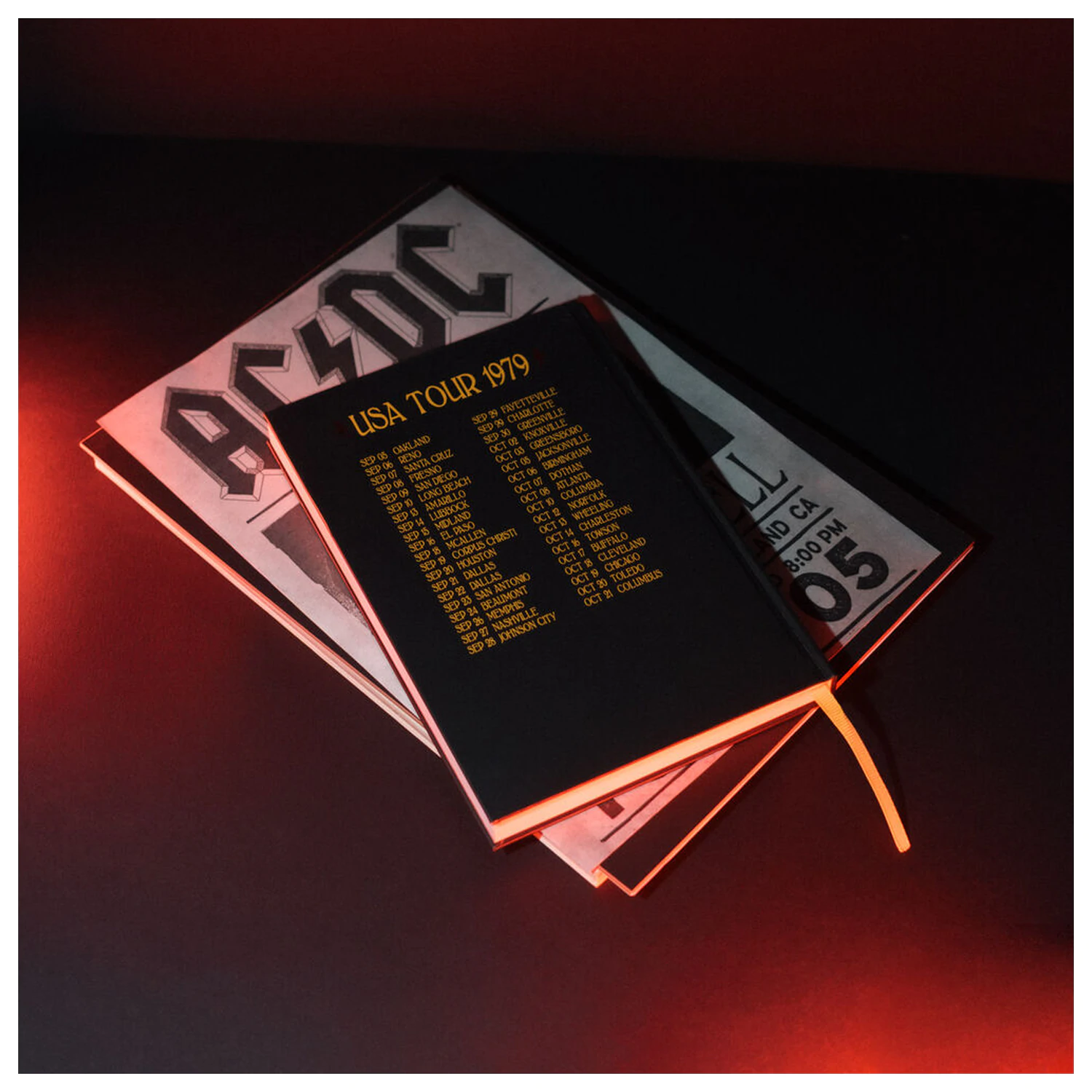 AC/DC Premium A5 zápisník produktová fotografia