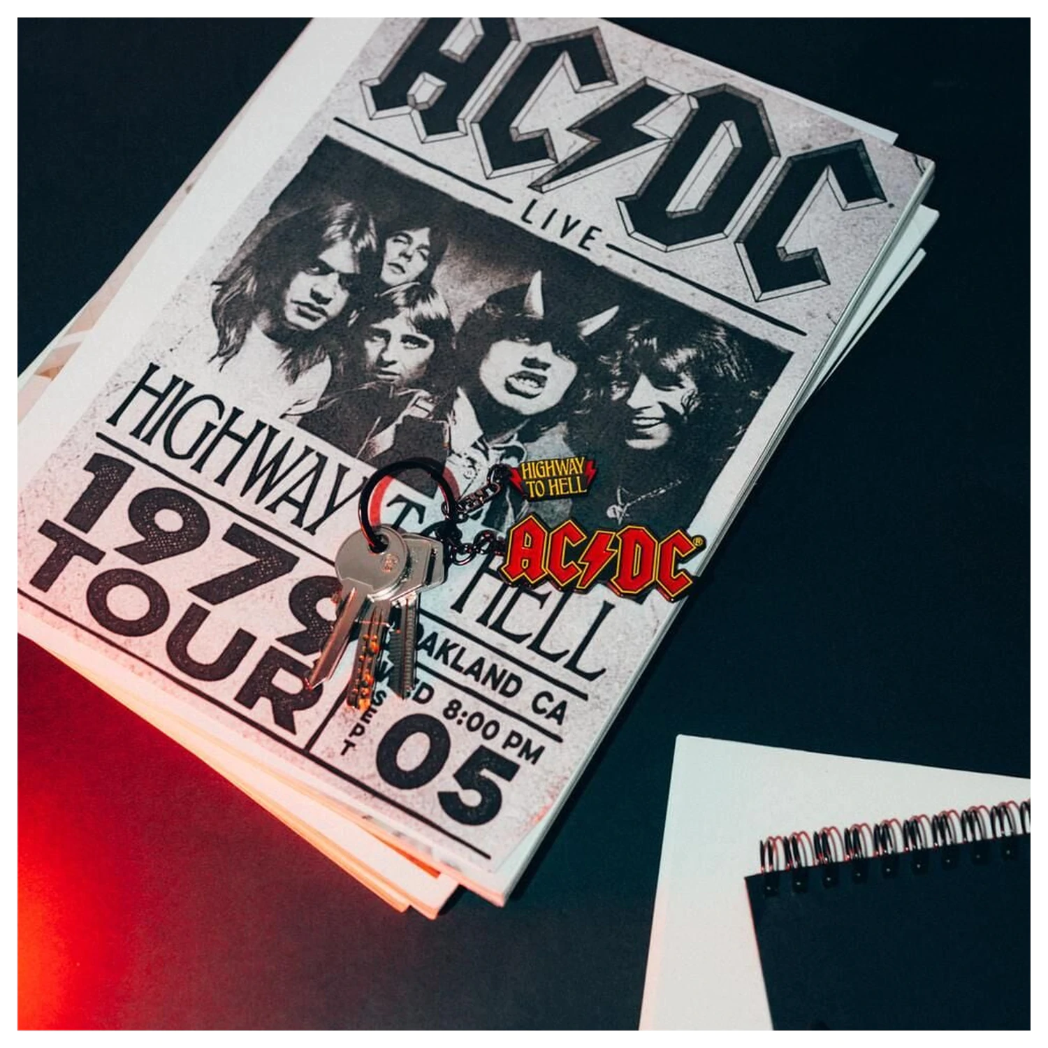 AC/DC kľúčenka produktová fotografia