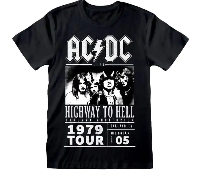 AC/DC Tričko Highway To Hell 1979 Tour Black produktová fotografia