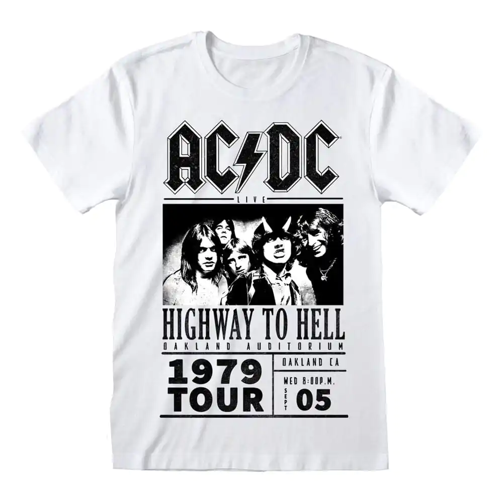 Tričko AC/DC Highway To Hell 1979 Tour White produktová fotografia