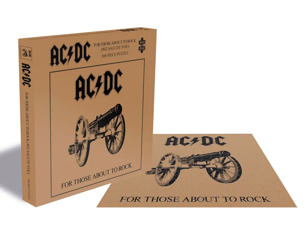 AC/DC Rock Saws Puzzle skladačka pre fanúšikov albumu Those About To Rock (500 dielikov) produktová fotografia