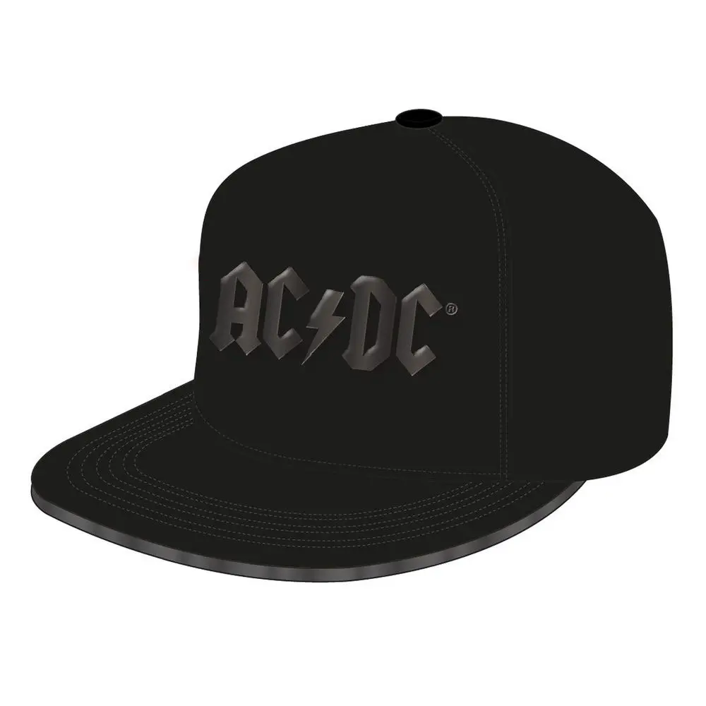 ACDC šiltovka typu Snapback, lesklé čierne logo produktová fotografia