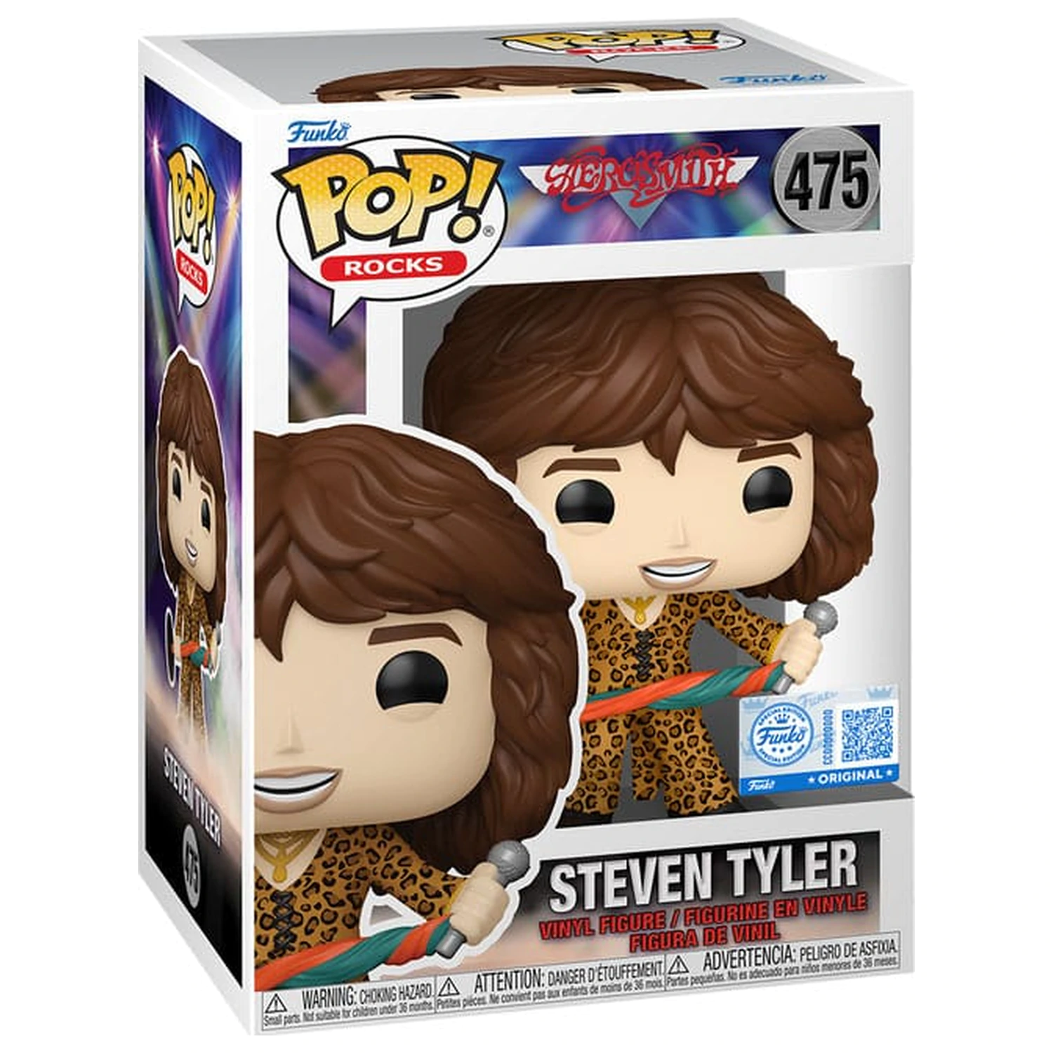 Aerosmith Funko POP! Rocks vinylová figúrka Steven Tyler (Leopard Outfit) Exkluzívna edícia 9 cm produktová fotografia