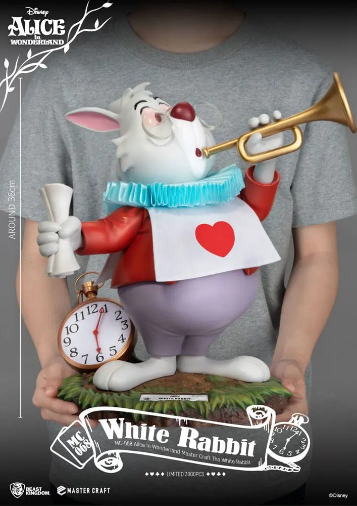 Alice In Wonderland Master Craft Socha The White Rabbit 36 cm produktová fotografia