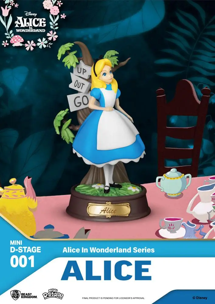 Alice in Wonderland Mini Diorama Stage Sošky 6-balenie 10 cm produktová fotografia