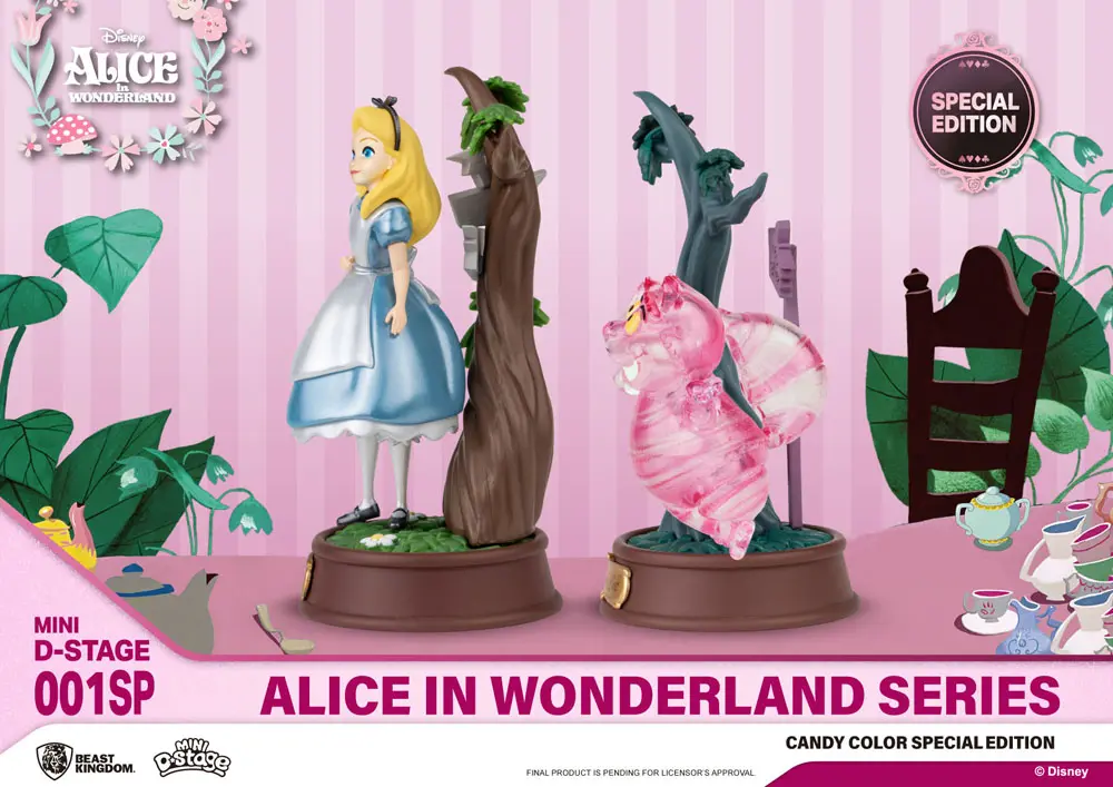 Alice in Wonderland Mini Diorama Stage Sošky 2-pack Candy Color Special Edition 10 cm produktová fotografia