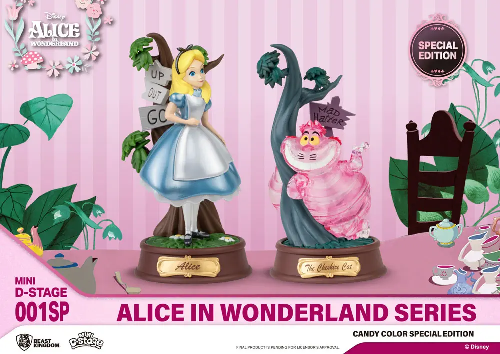 Alice in Wonderland Mini Diorama Stage Sošky 2-pack Candy Color Special Edition 10 cm produktová fotografia