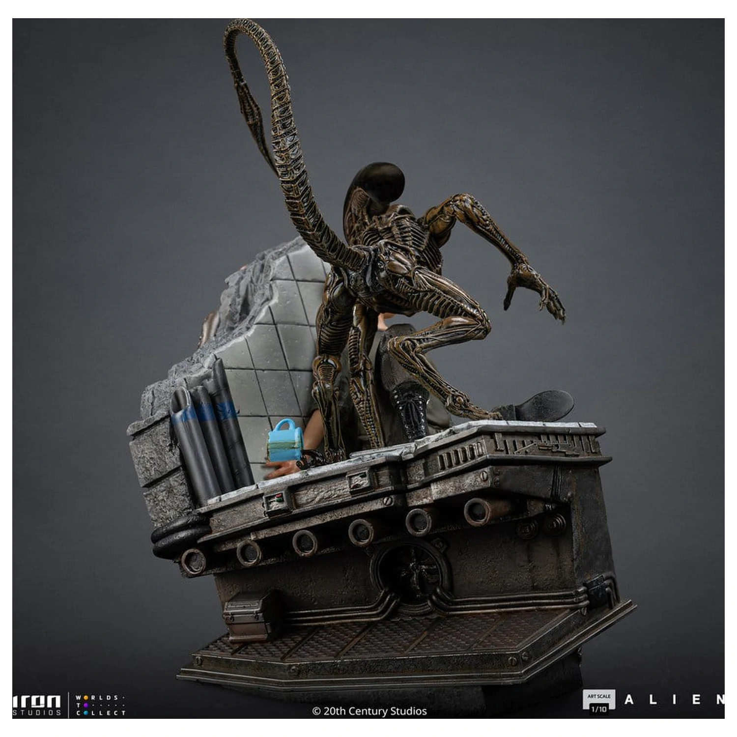 Alien 3 Art Scale Socha 1/10 Ellen Ripley a Dog Alien 23 cm produktová fotografia