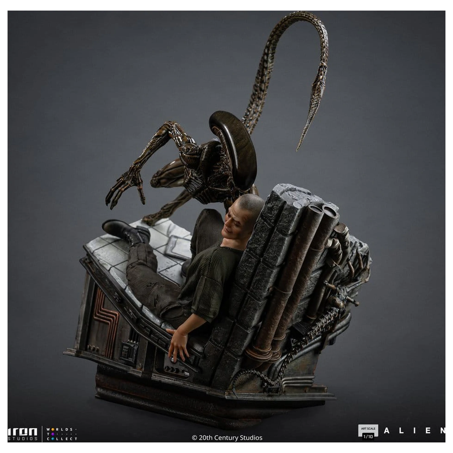 Alien 3 Art Scale Socha 1/10 Ellen Ripley a Dog Alien 23 cm produktová fotografia