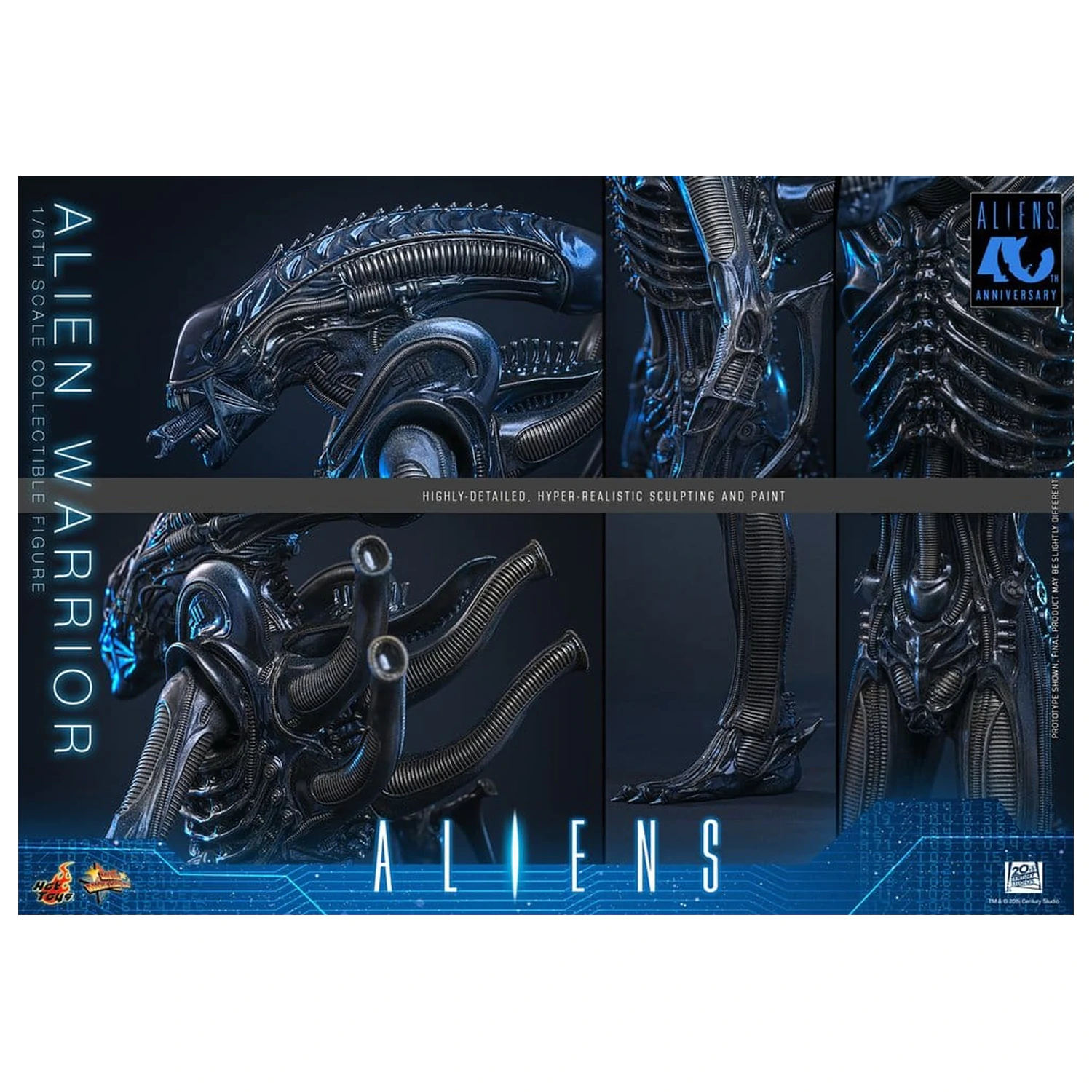 Alien Movie Masterpiece akčná figúrka 1/6 Alien Warrior 39 cm produktová fotografia